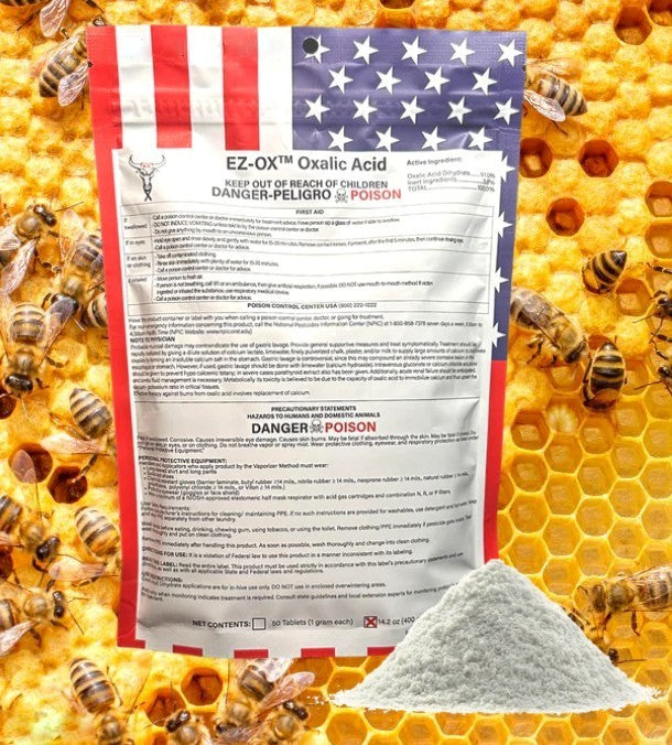 EZ-OX Oxalic Acid Powder for Varroa Mite Control